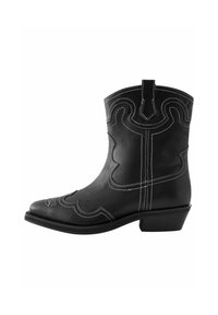 FOREVER COMFORT STITCHED WESTERN - Kaubojske/motorističke gležnjače - black