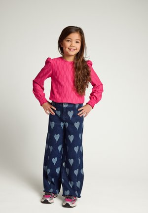 Looxs Revolution, LACE TOP BRIGHT PINK - Blouse - fuchsia