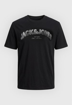 Jack & Jones, JJAVERY TEE CREW NECK - Тениска с щампа - black