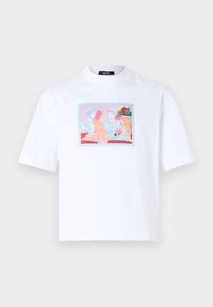 Versace, COMPACT GALLERY PRINT - Trükipildiga T-särk - white