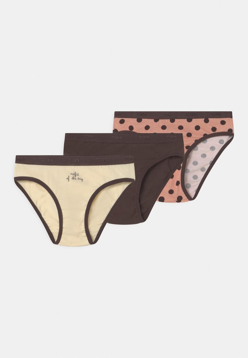 DIM LES POCKET BRIEF 6 PACK Briefs cream beige/chocolate/pink