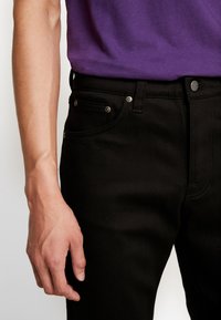 Nudie Jeans Jeans a sigaretta - black denim