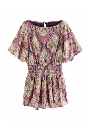 REGULAR FIT - SHIRRED WAIST  - Jumpsuit - pink/purple paisly print