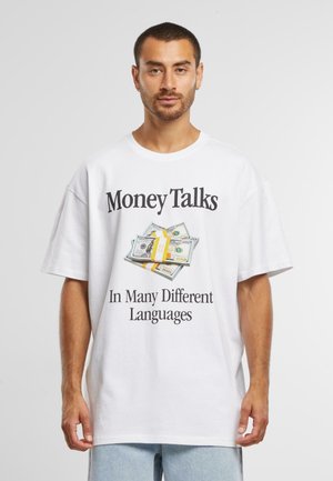 MONEY TALKS - Print T-shirt - white