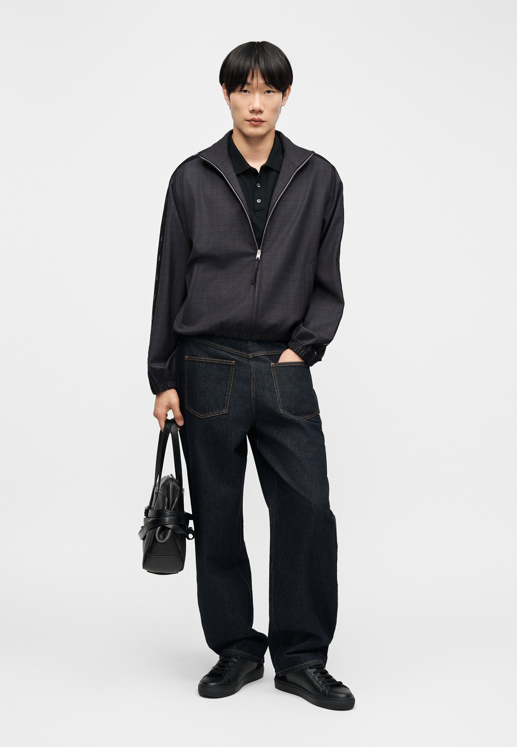 MOSCHINO LOGO TAPE CAPOSPALLA LUNGO - Light jacket - fantasia