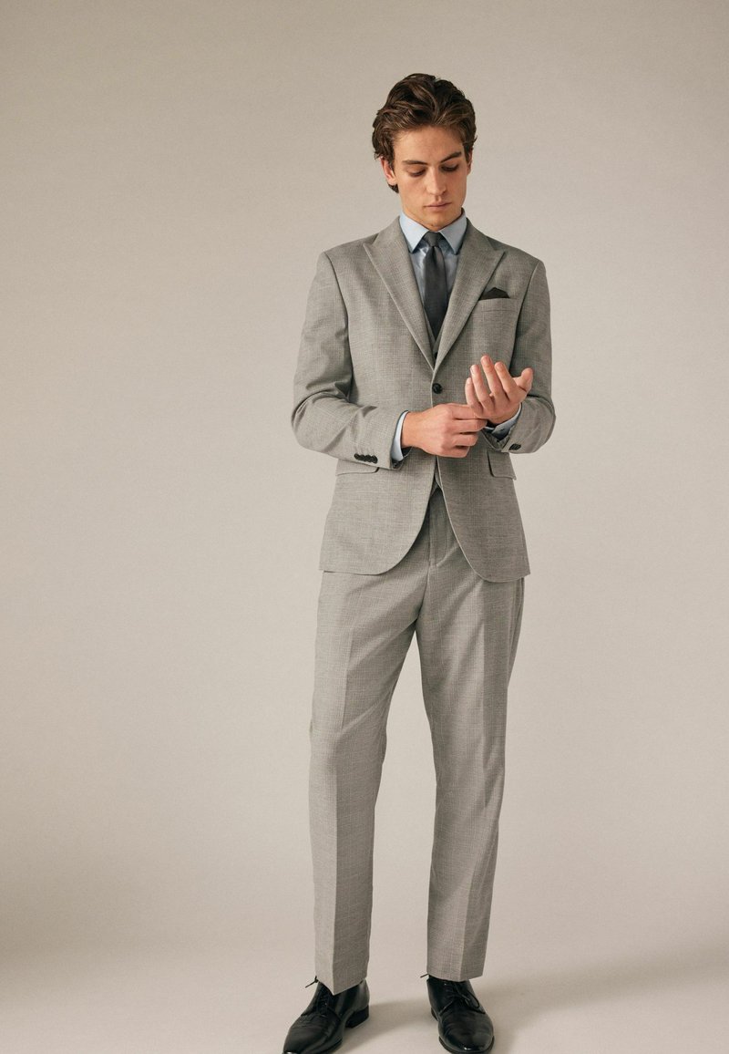 Mens Masterhand Tailcoat Dinner Jacket Grey Formal - Foto 8
