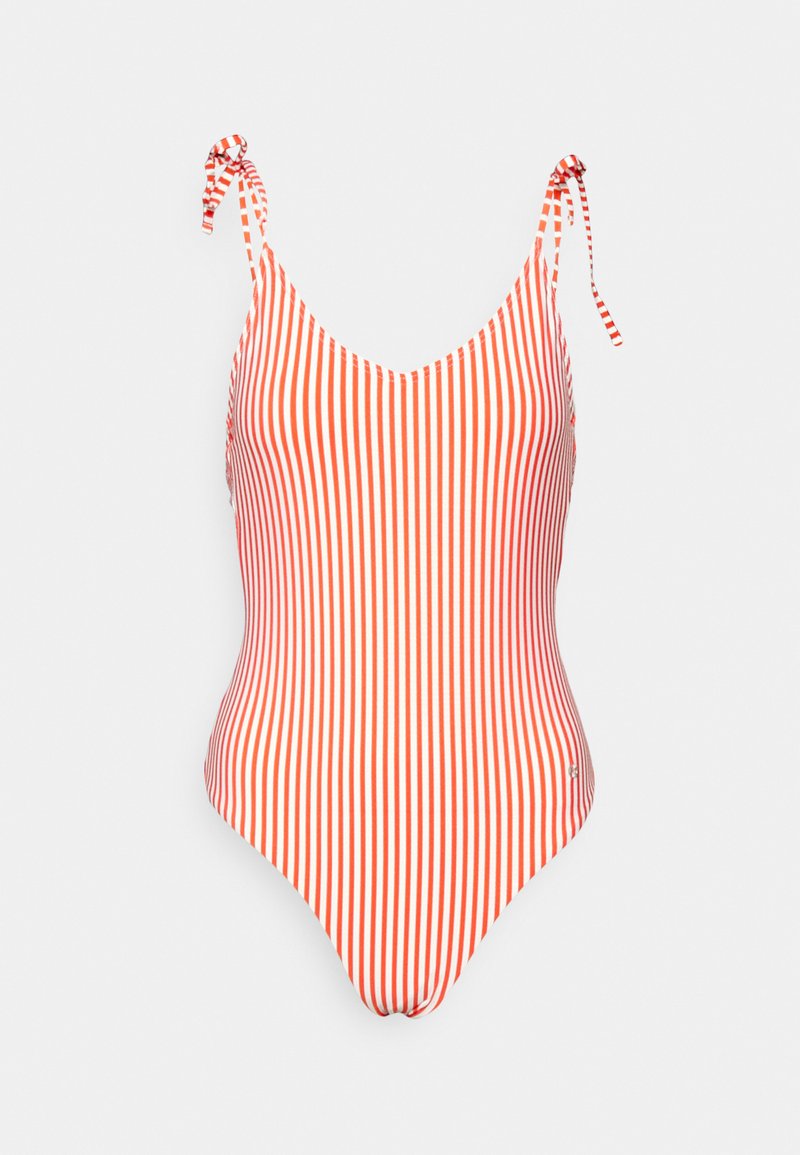 ONLY ONLKITTY TIE STRAP SWIMSUIT - Fato de banho - mars red