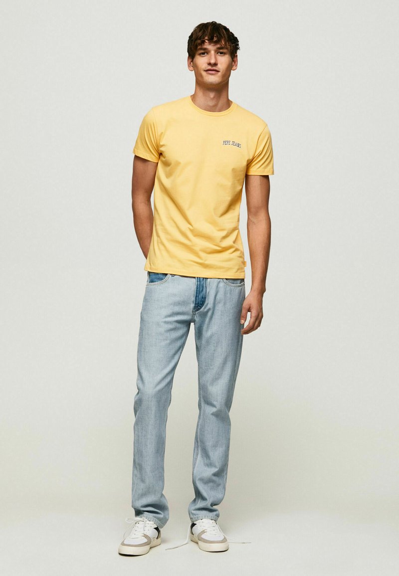 Pepe Jeans T-shirt basic lichtgeel
