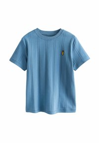 Next VERTICLE TEXTURE SHORT SLEEVE - Camiseta básica - blue