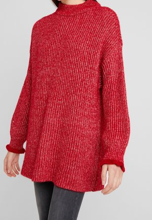 Trui - mottled red