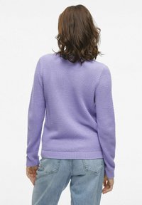 VILA VIDALO O-NECK - Stickad tröja - violet tulip
