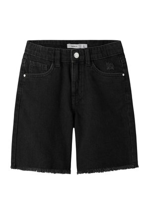 Name it WIDE - Short en jean - black denim