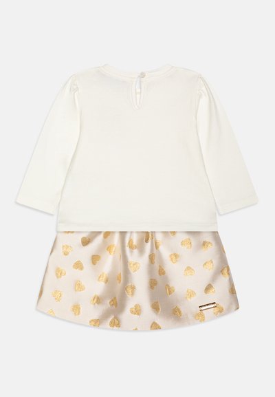 MOSCHINO BABY SKIRT SET - Topper langermet - cloud/gold