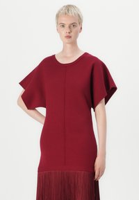 Replay FRINGED DRESS - Koktailové šaty/večierkové šaty - wine red