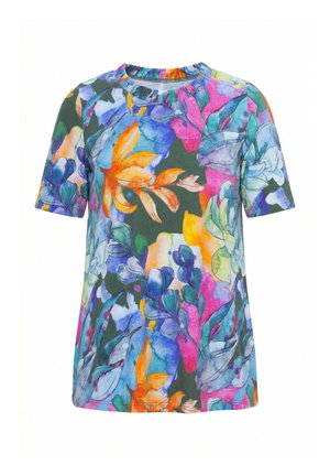Ulla Popken, T-shirts print - khaki