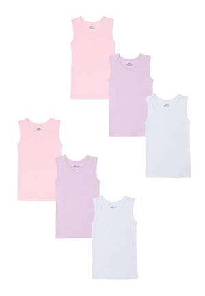 SET OF SIX WITH BOW - Hemd - white pink