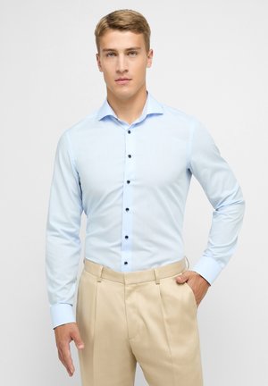 Camicia ETERNA Uomo Slim Fit, Manica Lunga - Azzurro Chiaro (Taglia 39) - 3