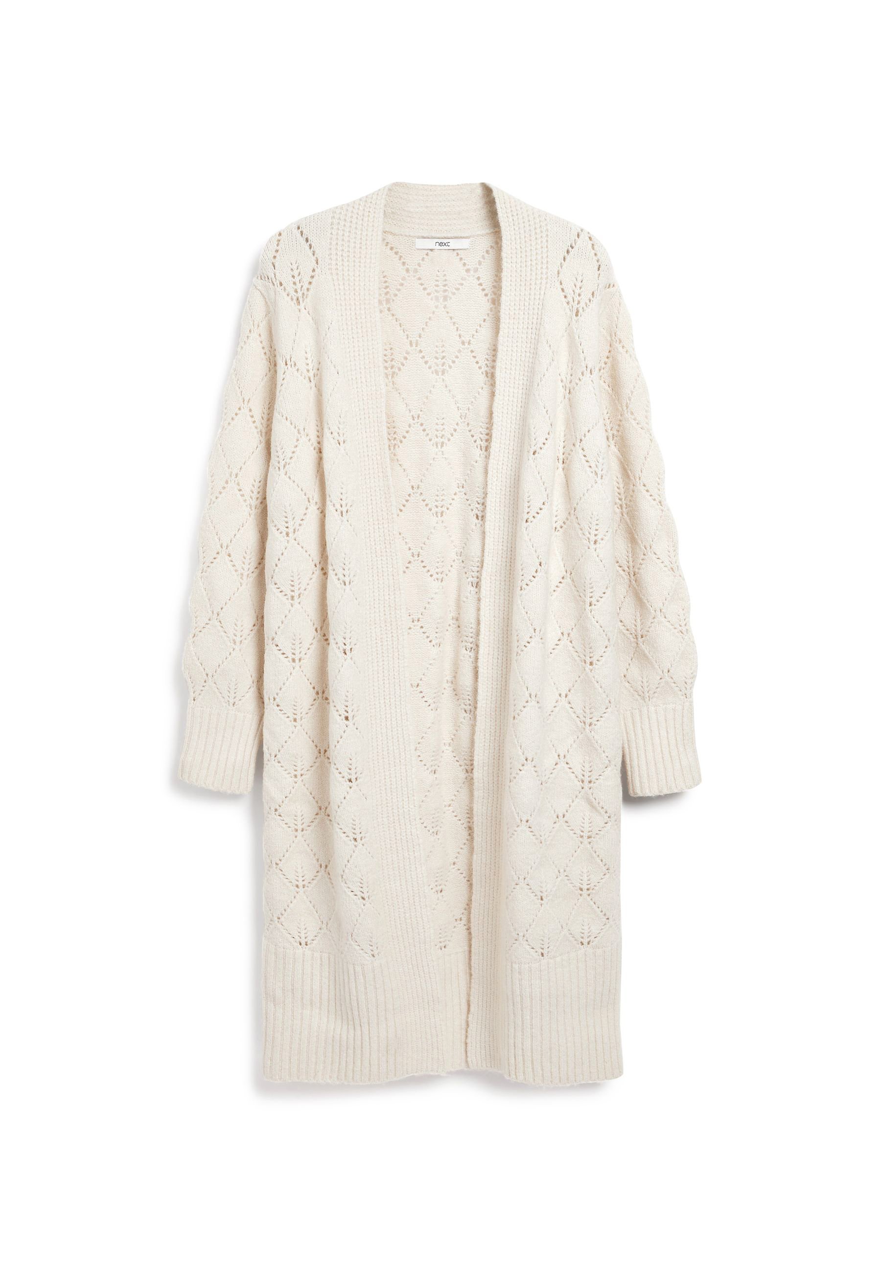 next pointelle cardigan