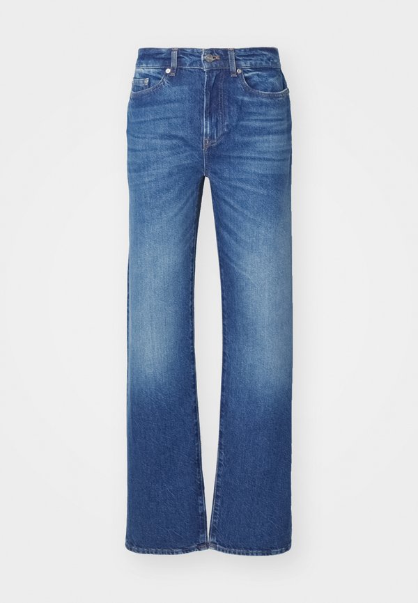 Straight leg jeans - washed deep medium