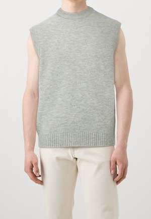 Strickpullover - mottled light grey