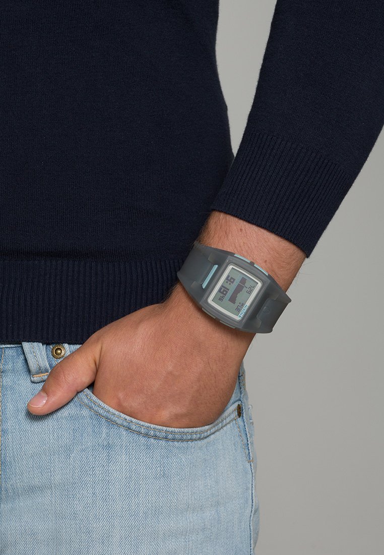 Nixon LODOWN II - Digital watch - translucent charcoal/transparent 