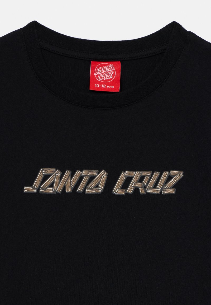 T-Shirt Uomo Santa Cruz Grizzly Urlante Nero - Gildan - Stampa Dietro