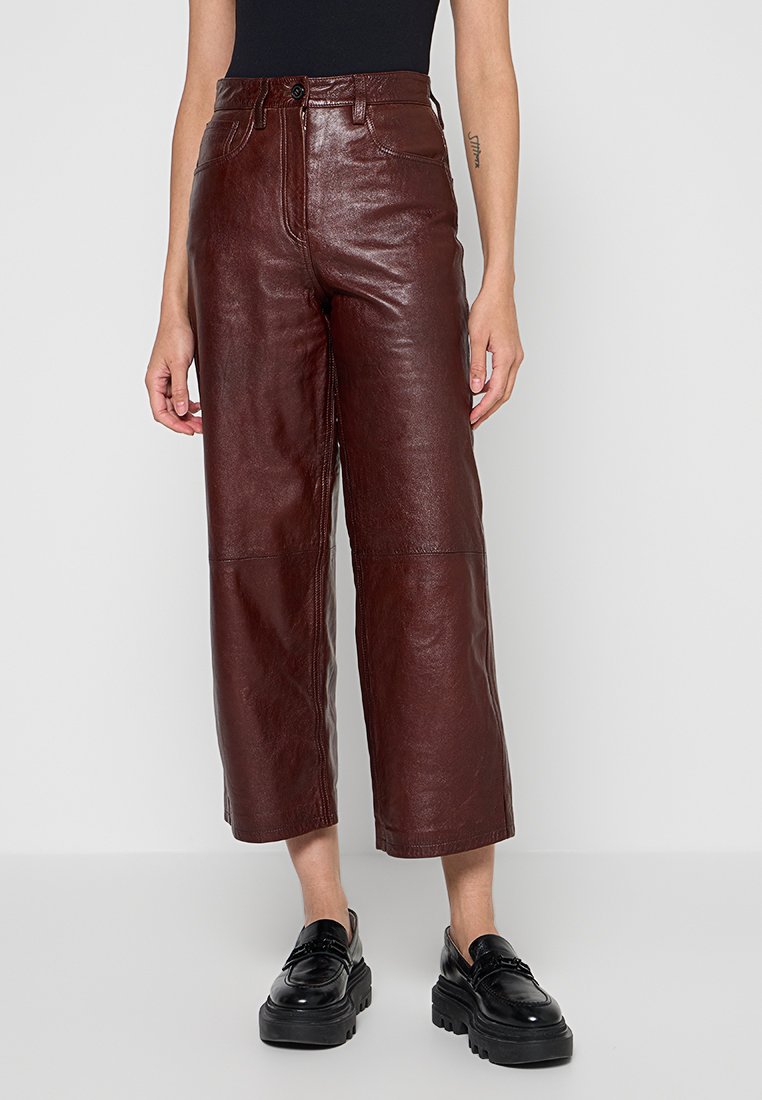 Vespucci by VSP Leren broek bruin