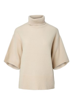 YAS, T-Shirt basic - sandshell