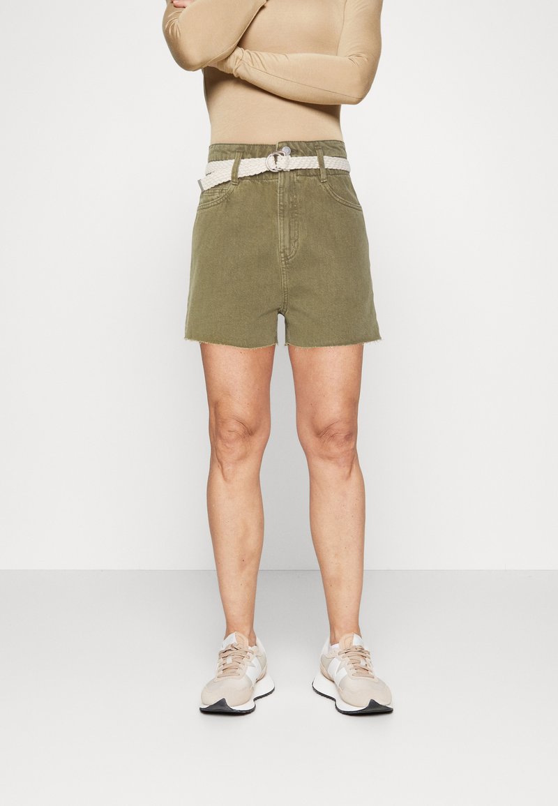 edc by Esprit Denim shorts khaki green/khaki Zalando.co.uk