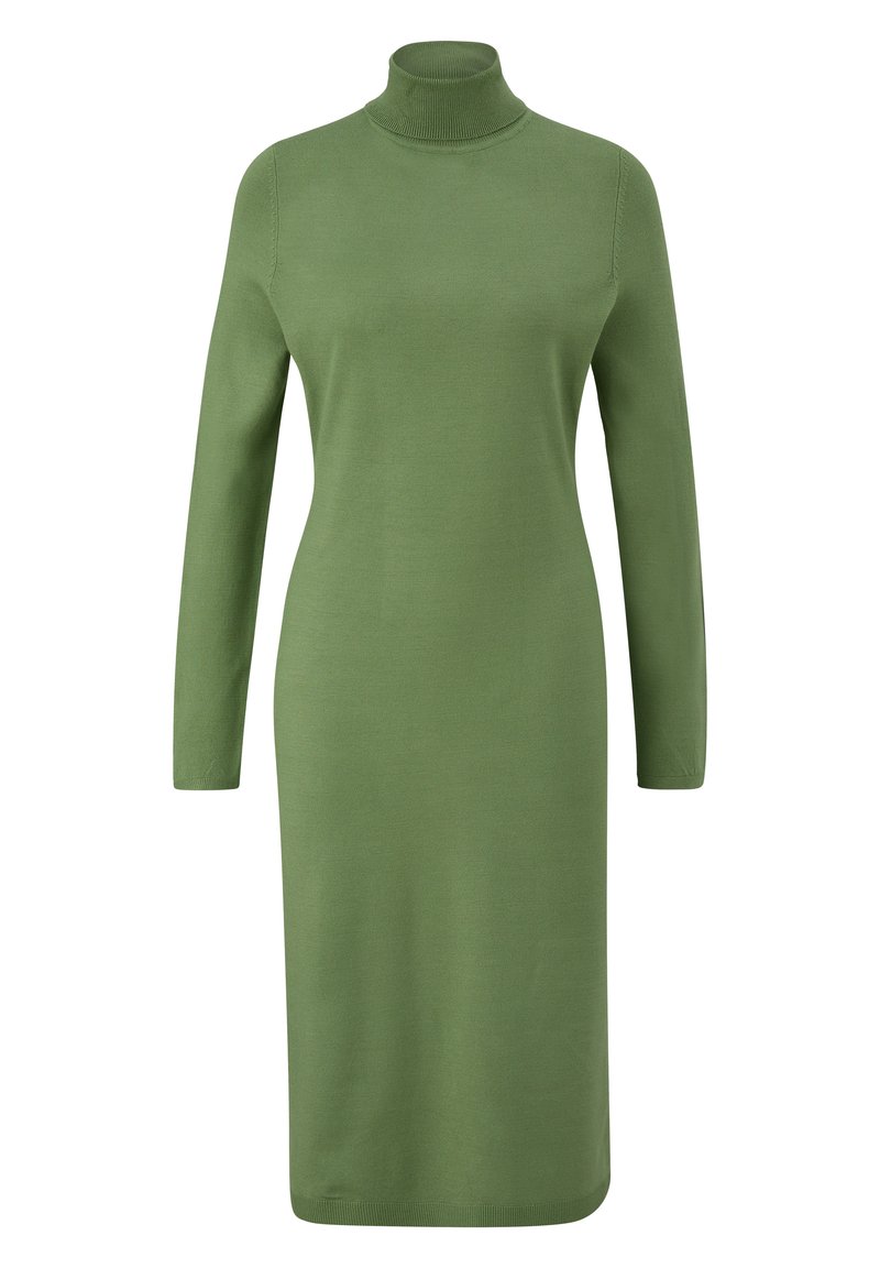 s.Oliver Gebreide jurk donkergroen s.Oliver Gebreide jurk donkergroen
