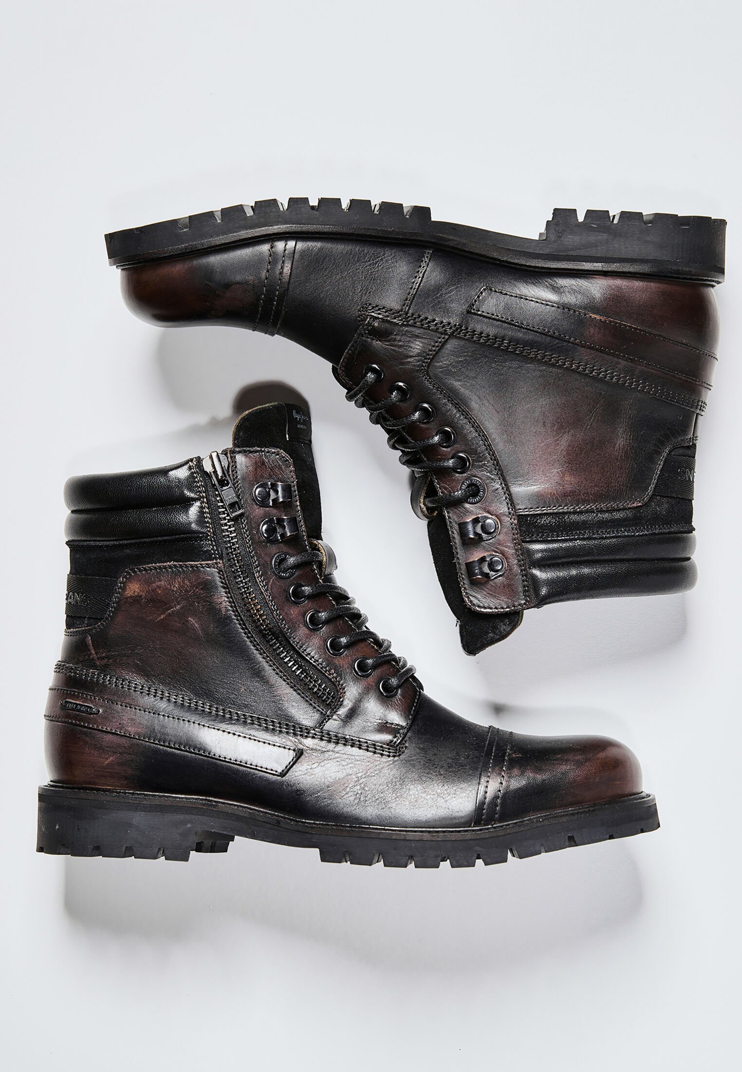 woodland high top lace up boots