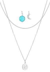 Non sélectionné, silver-coloured/turquoise