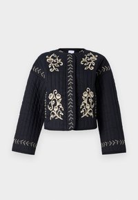 VISKY EMBROIDERED JACKET - Pilotska jakna - black beauty/birch