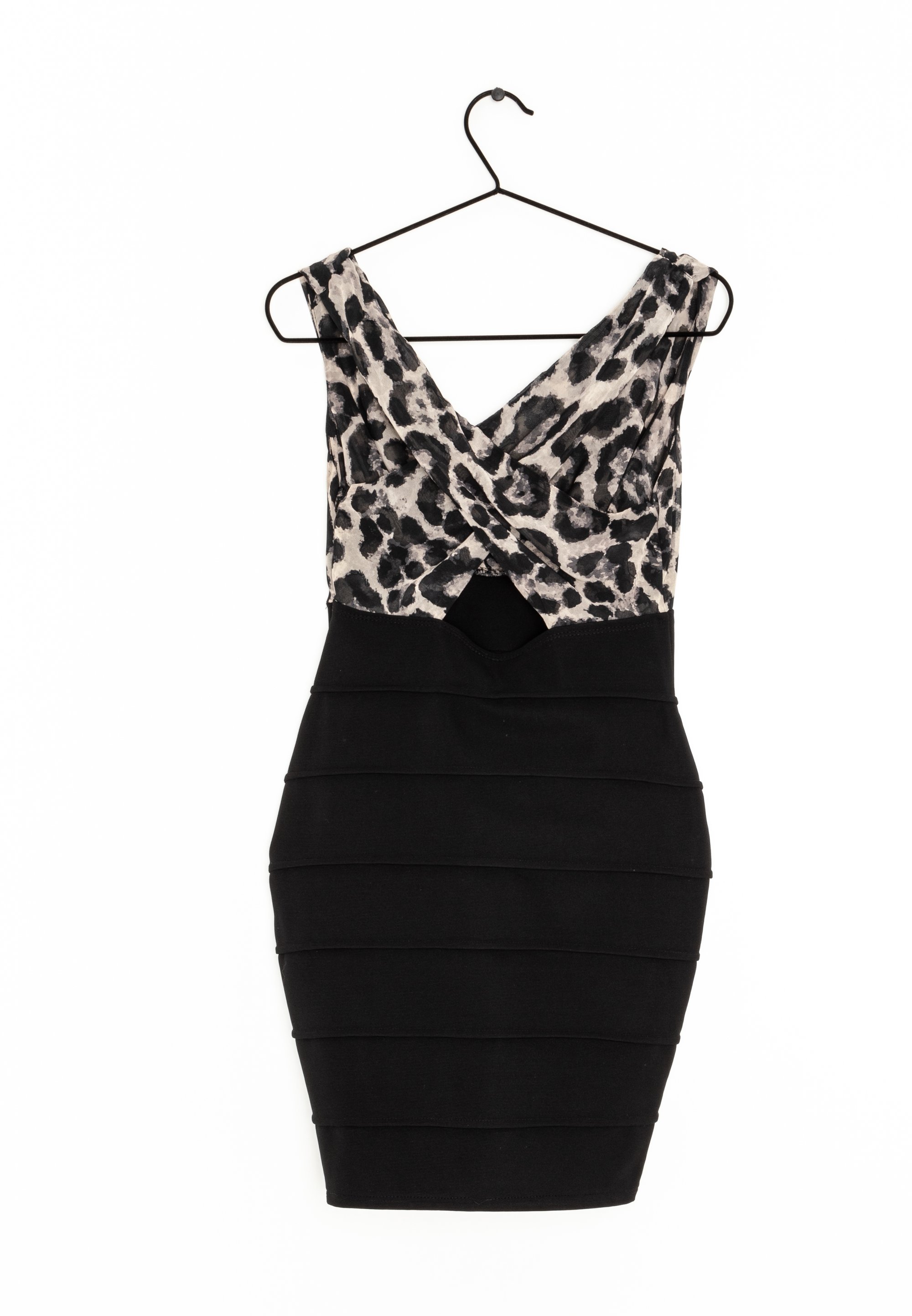 river island white and black dress Long Spaghetti Simple Black Lace Top White Tulle Skirt High School Ele –  DaintyBridal main image 1