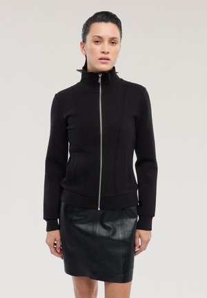 Sweater met rits - black milano