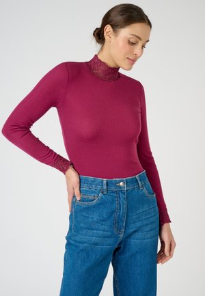 ORNÉ - T-shirt à manches longues - pourpre