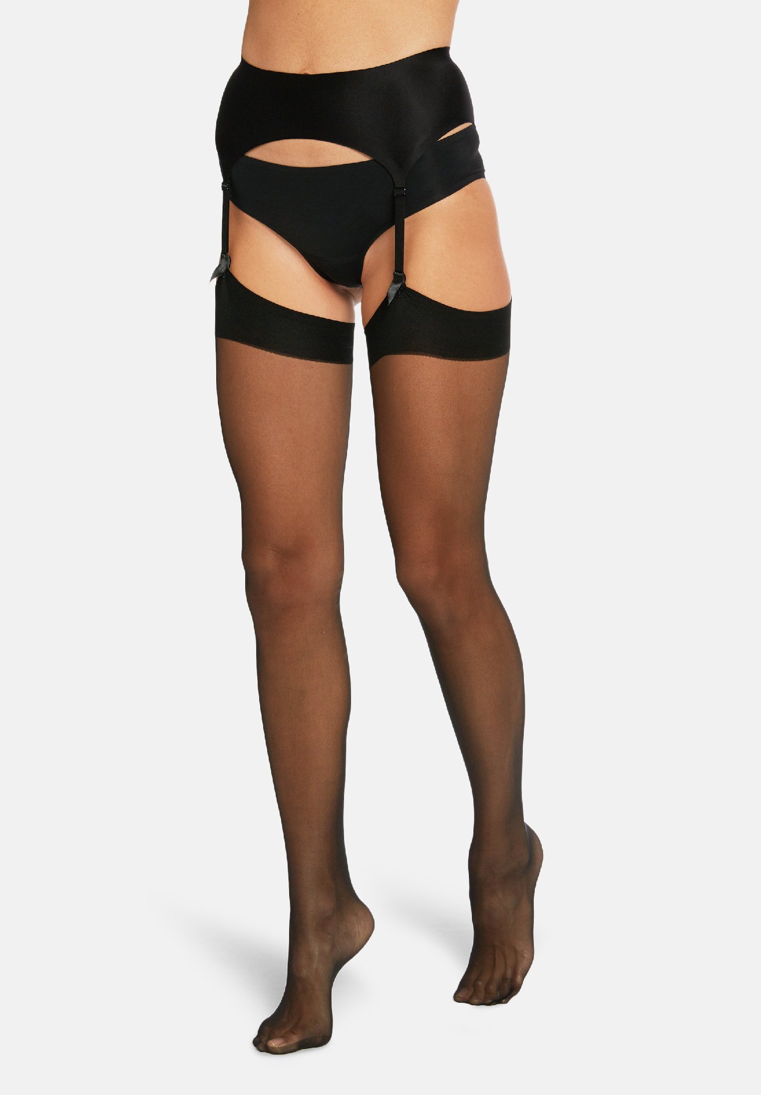 Wolford Jarretels - black/zwart 