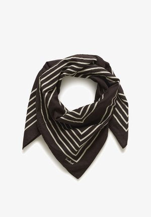 Soaked in Luxury, SLMONOSTRIPE SCARF - Sciarpa - ganache monogram