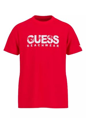 BEACHWEAR - T-shirt imprimé - red