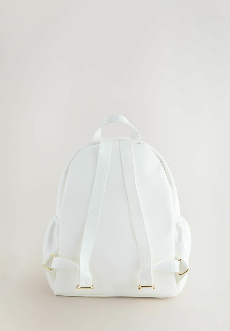 Ted Baker Cream Quilted Backpack Baker by Ted Baker BACK TO EMBOSSED BOW - School bag - bone  main image 3