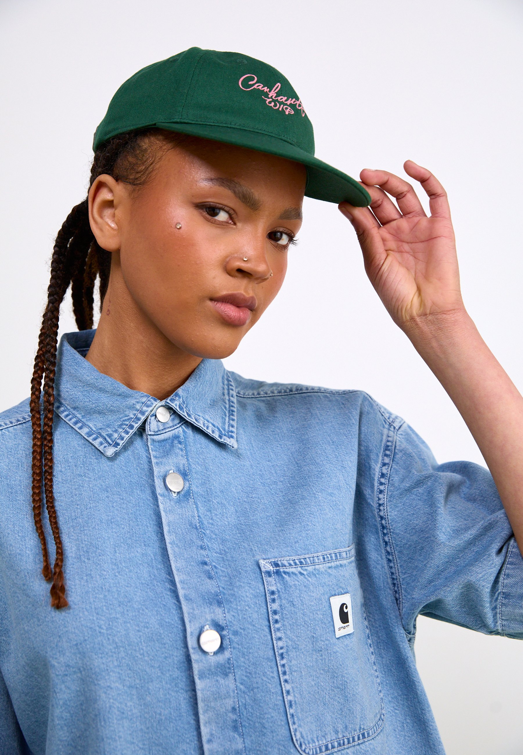 Carhartt WIP LOVILIA SHIRT - Chemisier - blue bleached/denim bleu