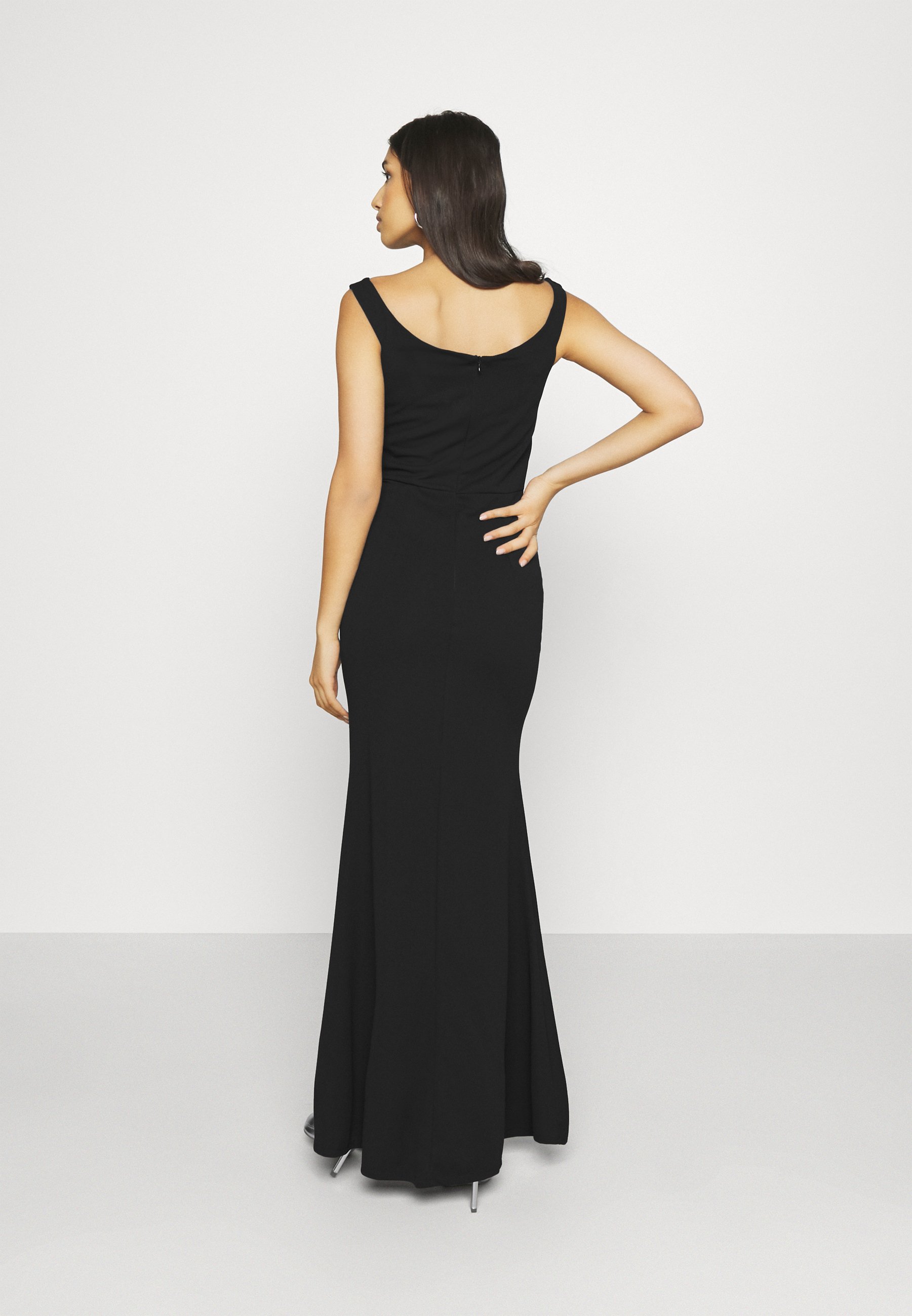black over the shoulder dress