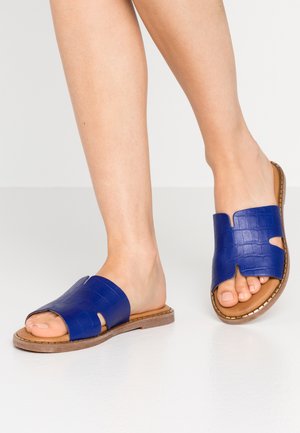 SLIDES - Pantolette flach - royal