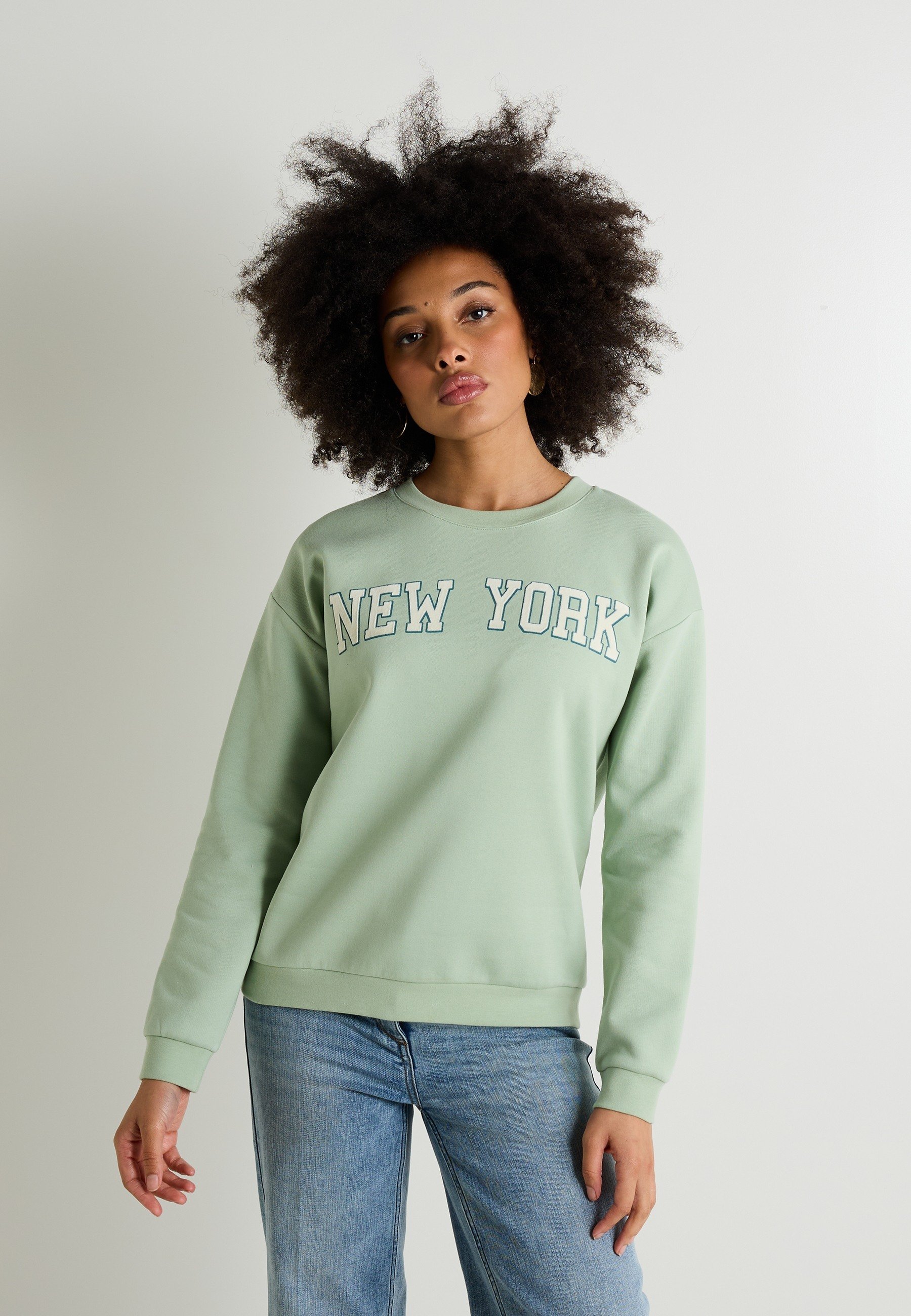 Grain de Malice COL ROND Sweatshirt vert clair