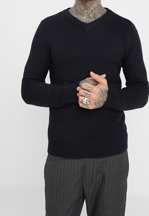 Topman Pullover - dark blue