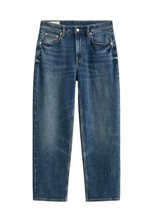 GANT, CROPPED STRAIGHT STRETCH JEANS - Jean droit - mid blue broken in