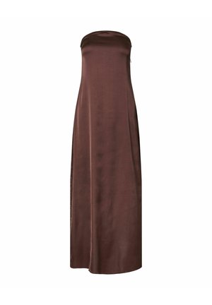 Pieces, Midi PCTASIN TUBE SMOCK - Robe de cocktail - chicory coffee
