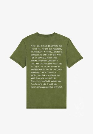 Mira Paris YOU GO VINTAGE UNISEX TEE - T-shirt con stampa - green