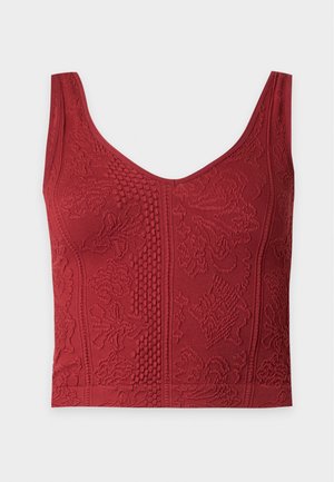BDG Urban Outfitters, TAPESTRY V NECK - Débardeur - red