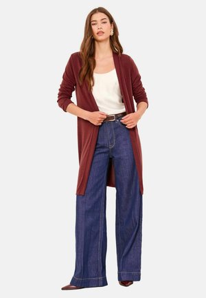 REGULAR FIT - Cardigan - black burgundy red